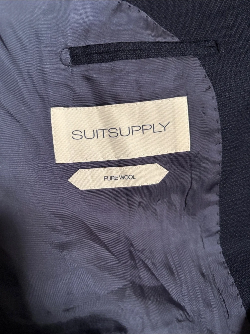 SuitSupply Havana Patch HL Int Navy DV Blazer